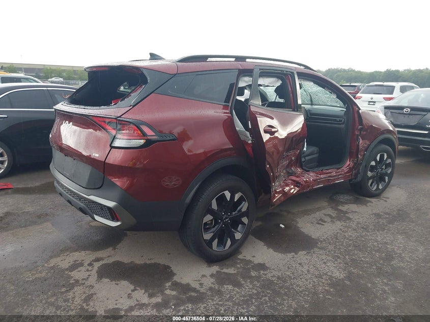Vin: 5xyk6caf2pg125369, lot: 46235209, kia sportage x-line 20234