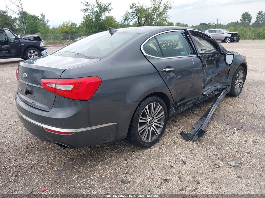 Vin: knaln4d76f5169395, lot: 46235226, kia cadenza premium 20154