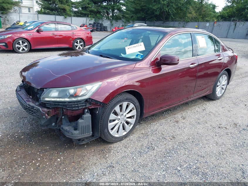 Vin: 1hgcr3f82fa008610, lot: 46235228, honda accord ex-l v-6 20152