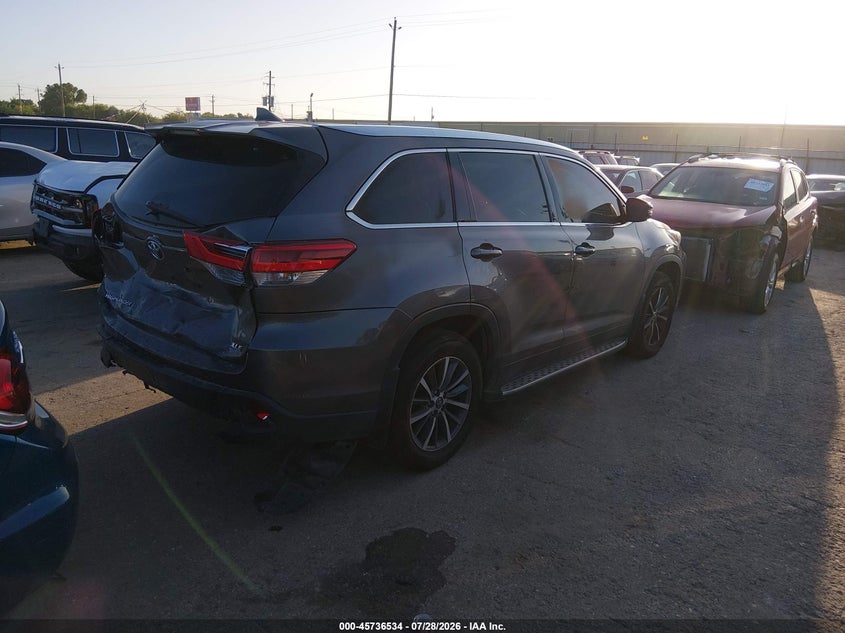 Vin: 5tdkzrfh6ks562758, lot: 46235238, toyota highlander xle 20194