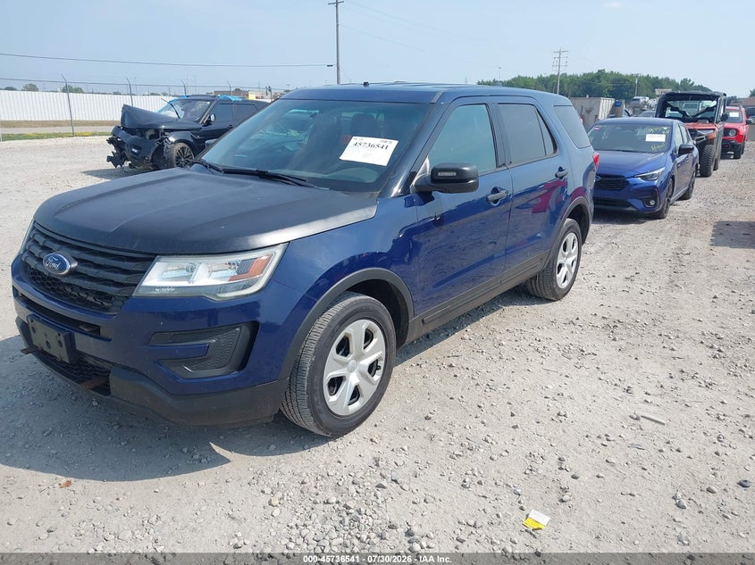 Vin: 1fm5k8ar7gga19203, lot: 46235245, ford utility police interceptor 20162