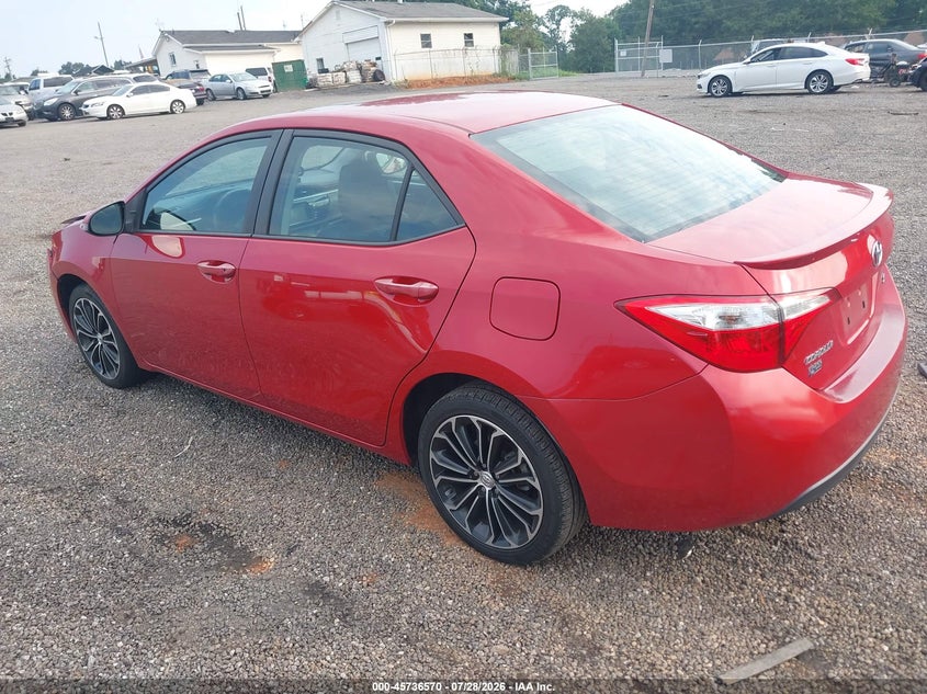 Vin: 2t1burhe4fc314346, lot: 46235274, toyota corolla s plus 20153