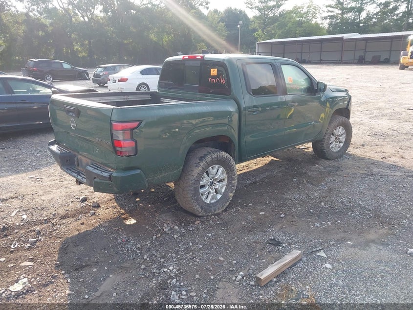Vin: 1n6ed1ekxpn602005, lot: 46235280, nissan frontier sv 4x4 20234