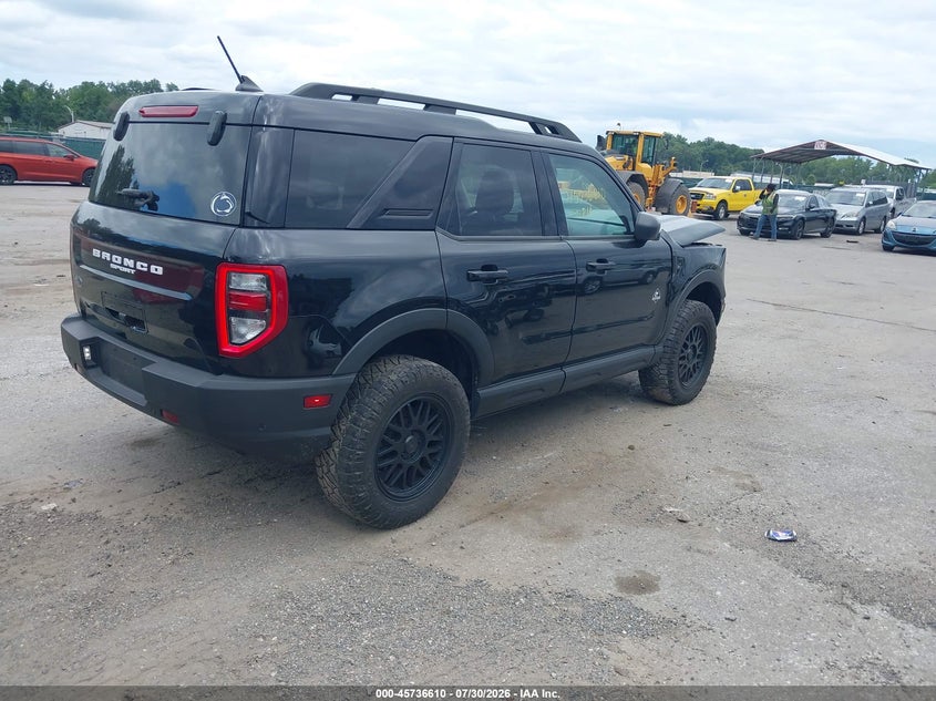 Vin: 3fmcr9c69prd95308, lot: 46235314, ford bronco sport outer banks 20234