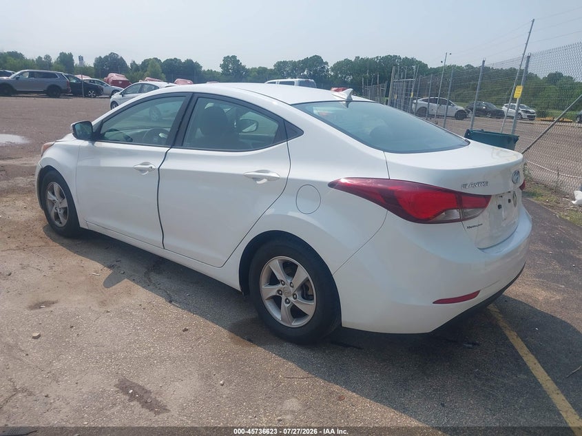 Vin: 5npdh4ae3fh647760, lot: 46235327, hyundai elantra se 20153