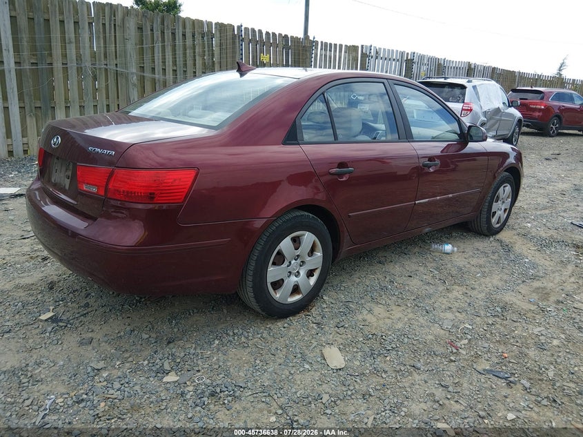 Vin: 5npet4ac6ah583692, lot: 46235343, hyundai sonata gls 20104