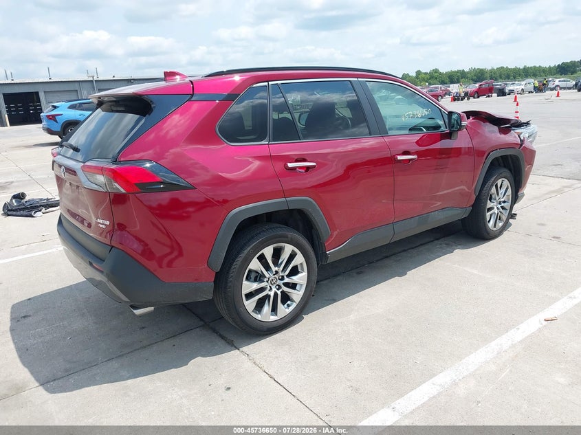 Vin: 2t3n1rfv9mw204369, lot: 46235354, toyota rav4 limited 20214
