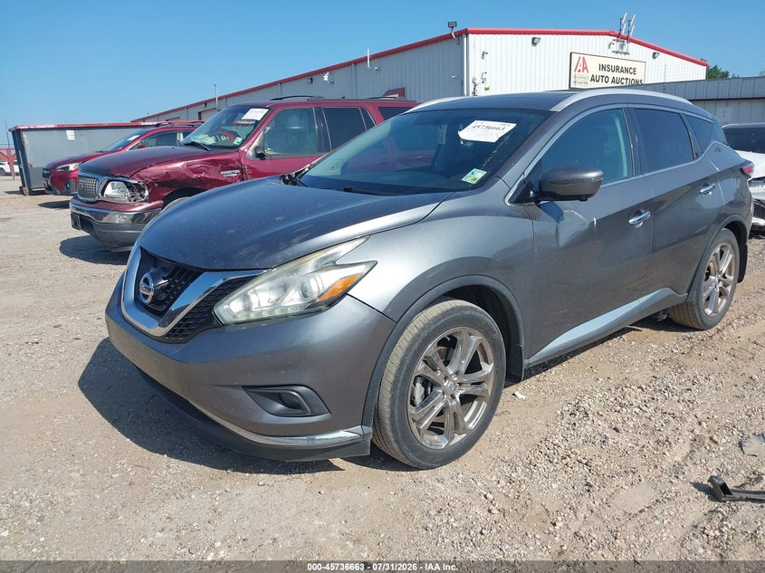 Vin: 5n1az2mg0fn285691, lot: 46235367, nissan murano platinum/s/sl/sv 20152