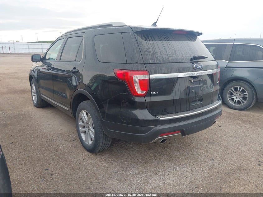 Vin: 1fm5k8d83jga80459, lot: 46235376, ford explorer xlt 20183