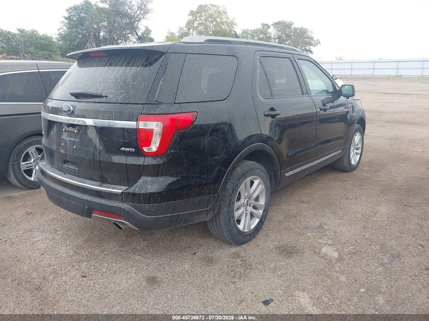 Vin: 1fm5k8d83jga80459, lot: 46235376, ford explorer xlt 20184