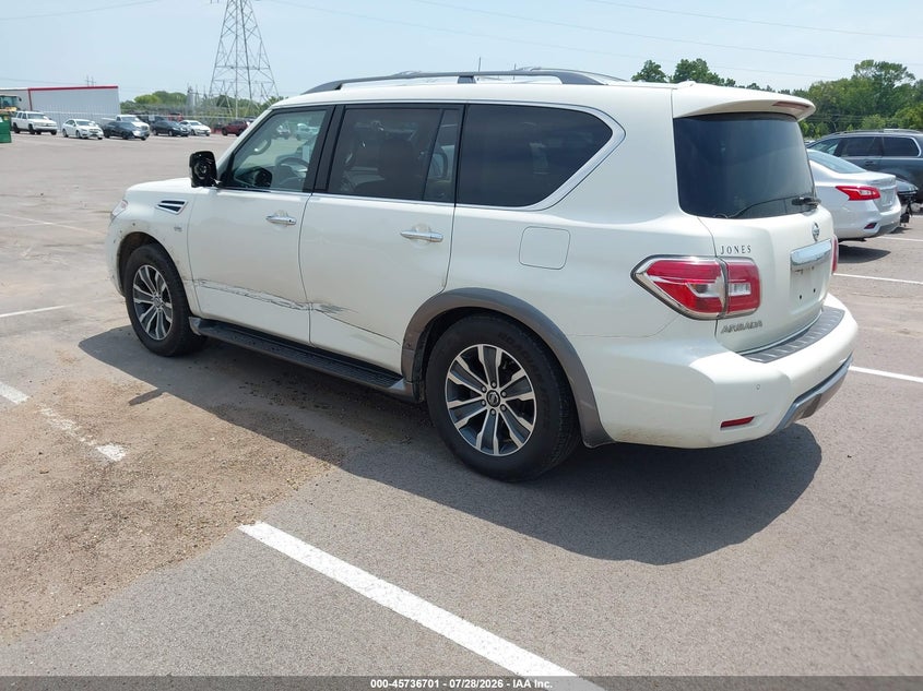Vin: jn8ay2nc7l9617900, lot: 46235405, nissan armada sl 4wd 20203