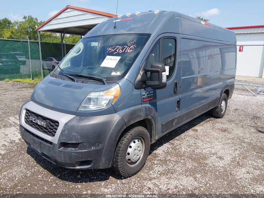 Vin: 3c6trvdg5ke518145, lot: 46235420, ram promaster 2500 high roof 159 wb 20192