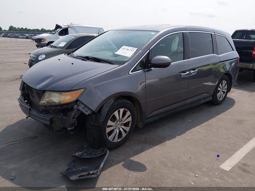 Vin: 5fnrl5h68gb004474, lot: 46235437, honda odyssey ex-l 20162