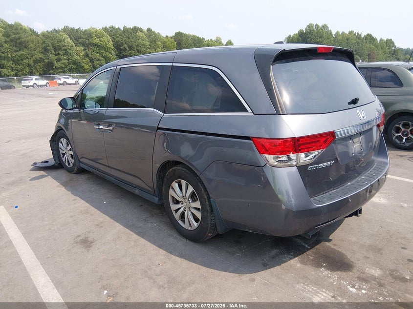 Vin: 5fnrl5h68gb004474, lot: 46235437, honda odyssey ex-l 20163