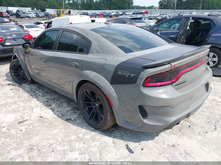 Vin: 2c3cdxgj0ph701804, lot: 46235487, dodge charger scat pack widebody 20233