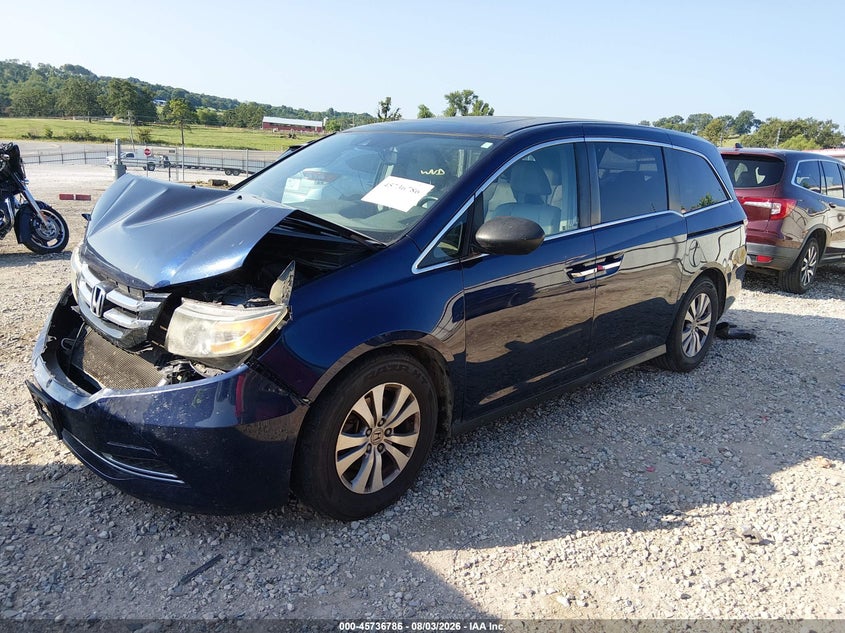 Vin: 5fnrl5h66hb020819, lot: 46235490, honda odyssey ex-l 20172
