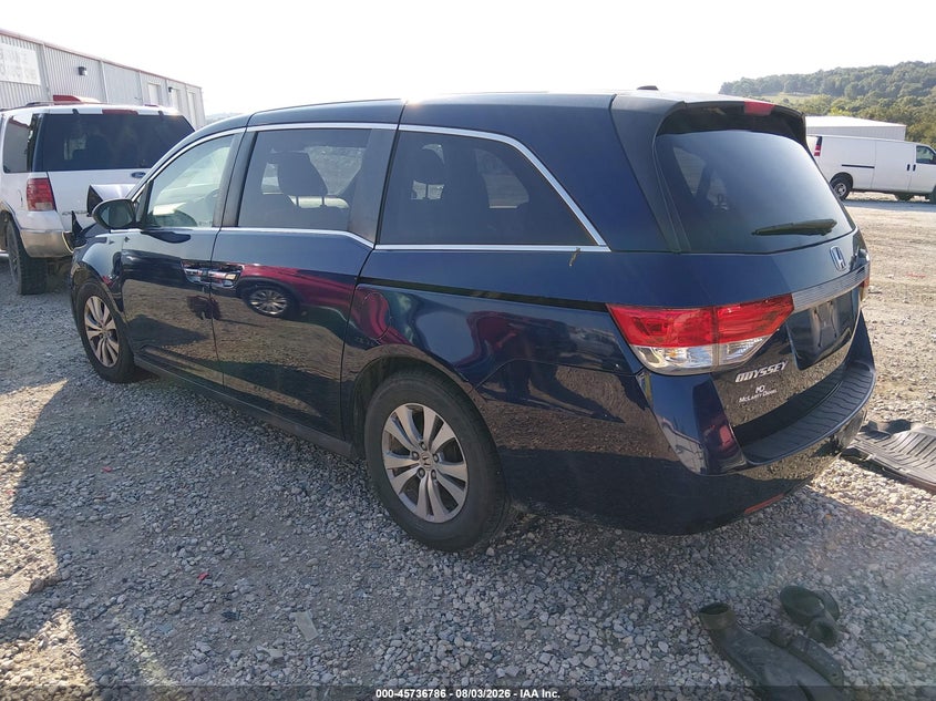 Vin: 5fnrl5h66hb020819, lot: 46235490, honda odyssey ex-l 20173
