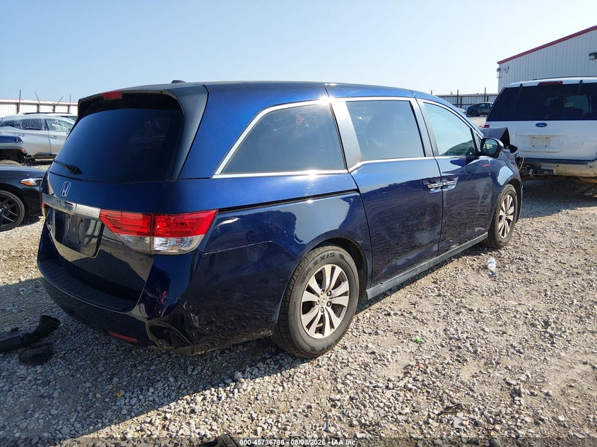 Vin: 5fnrl5h66hb020819, lot: 46235490, honda odyssey ex-l 20174