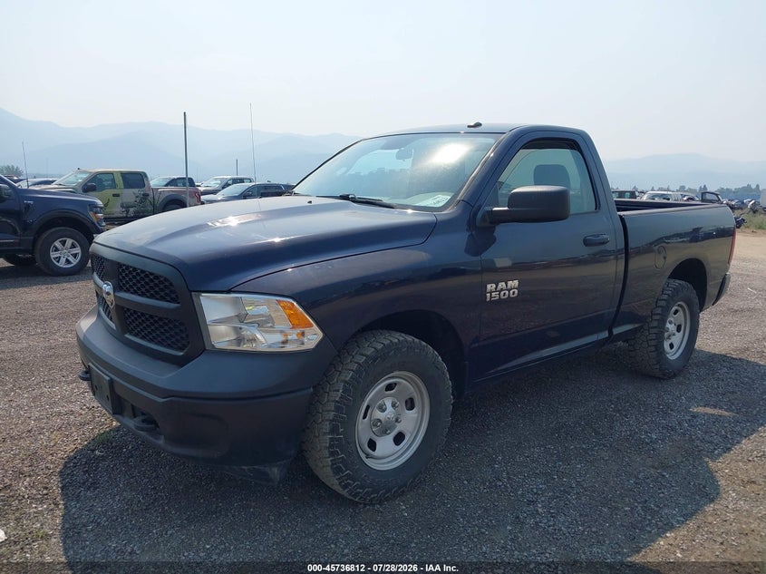 Vin: 3c6jr7agxjg323684, lot: 46235516, ram 1500 tradesman  4x4 6'4 box 20182