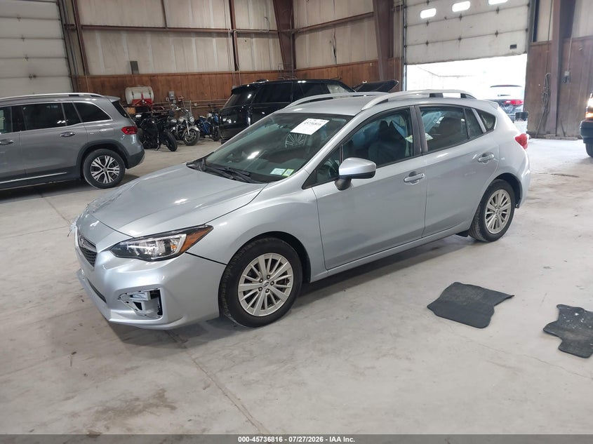 Vin: 4s3gtab63j3726111, lot: 46235520, subaru impreza 2.0i premium 20182