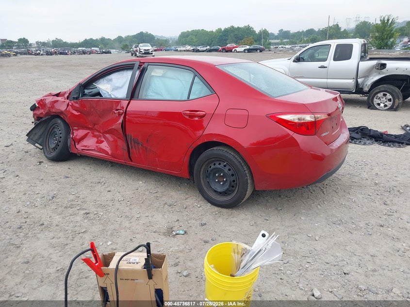 Vin: 2t1burhe4jc964125, lot: 46235521, toyota corolla le 20183