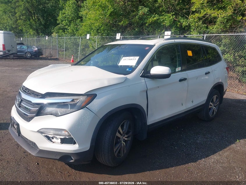 Vin: 5fnyf6h77gb071200, lot: 46235537, honda pilot ex-l 20162