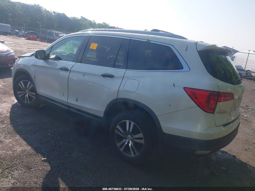 Vin: 5fnyf6h77gb071200, lot: 46235537, honda pilot ex-l 20163