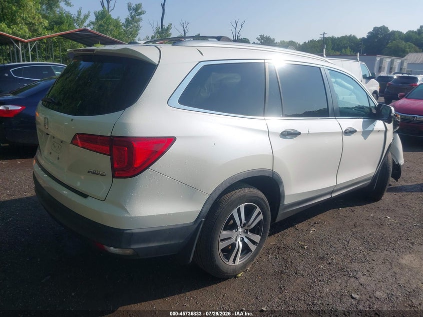Vin: 5fnyf6h77gb071200, lot: 46235537, honda pilot ex-l 20164