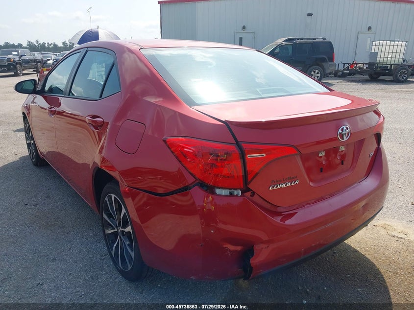 Vin: 5yfburhe8hp587034, lot: 46235567, toyota corolla se 20173