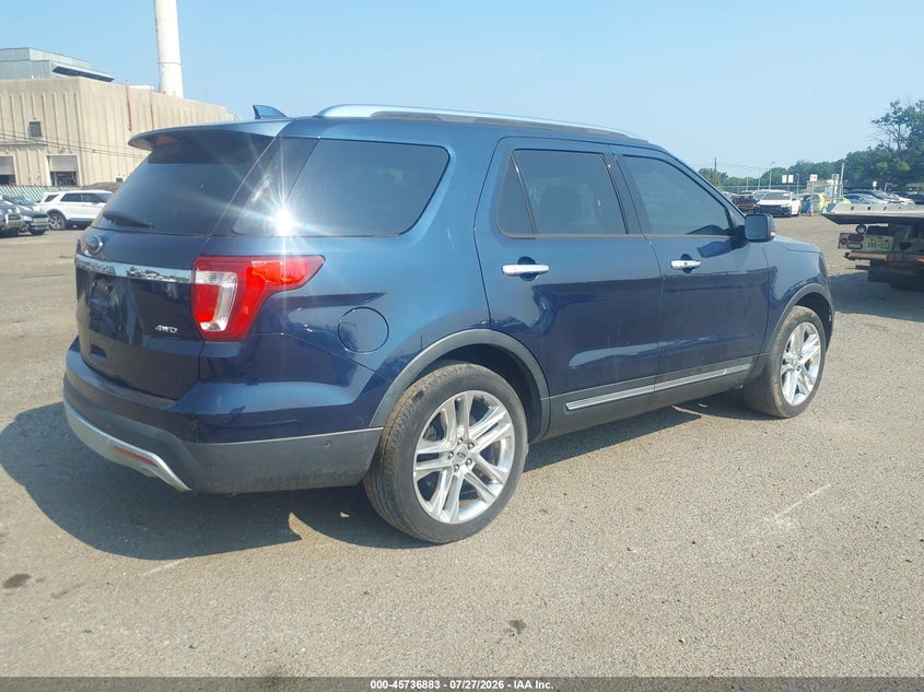 Vin: 1fm5k8f8xhgd80295, lot: 46235587, ford explorer limited 20174