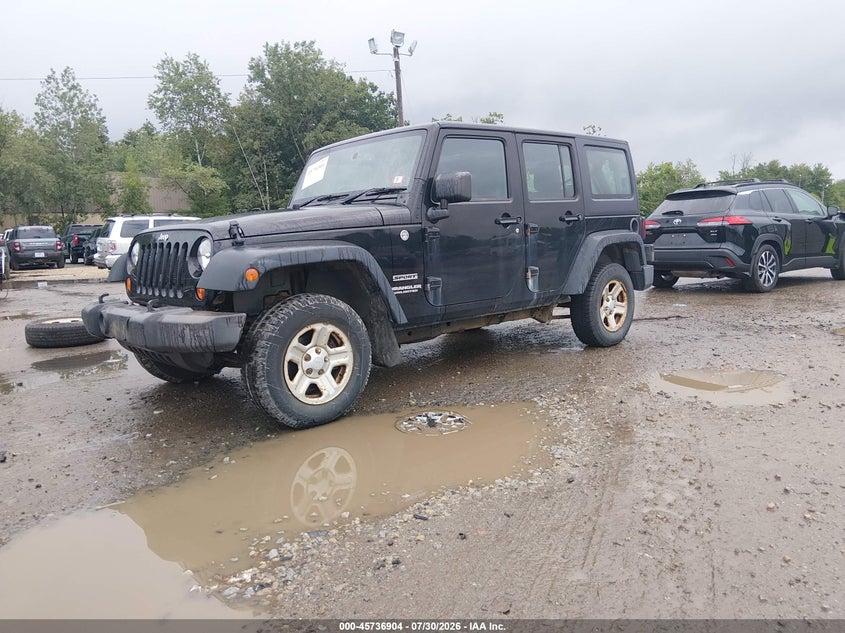 Vin: 1c4bjwkg3dl531958, lot: 46235608, jeep wrangler unlimited sport rhd 20132