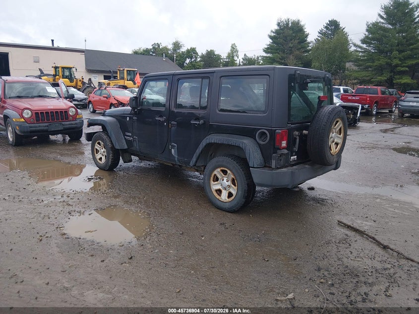 Vin: 1c4bjwkg3dl531958, lot: 46235608, jeep wrangler unlimited sport rhd 20133