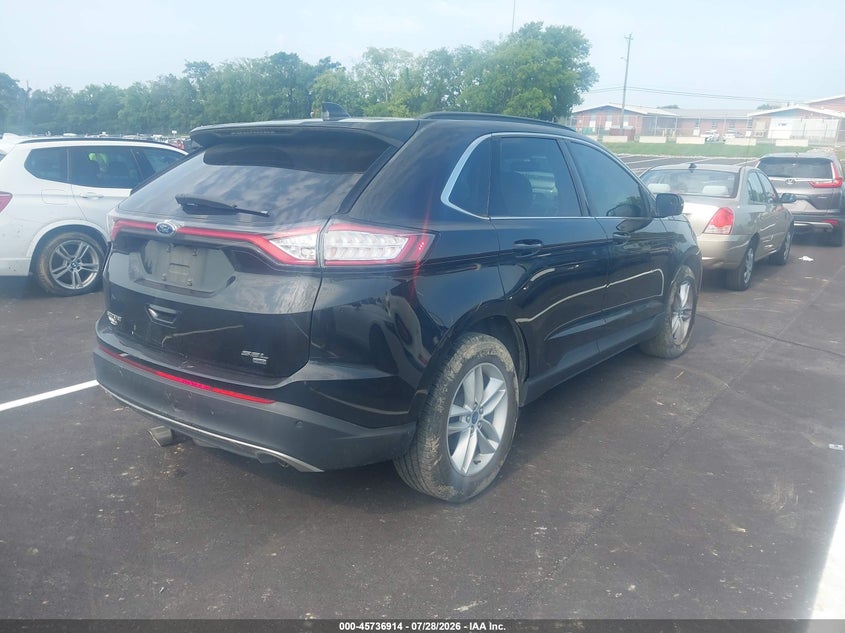 Vin: 2fmtk4j87fbb09898, lot: 46235618, ford edge sel 20154