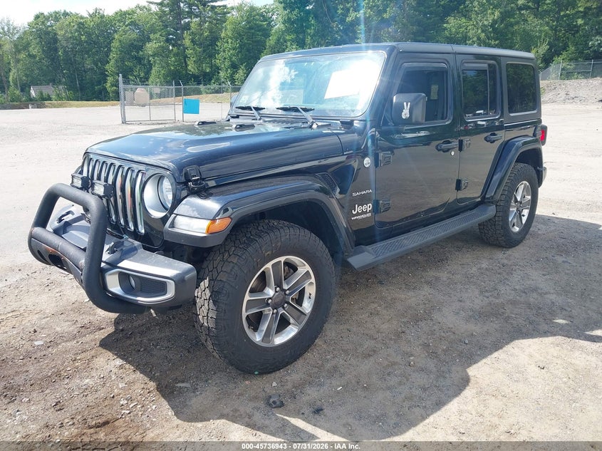 Vin: 1c4hjxeg4lw104586, lot: 46235647, jeep wrangler unlimited sahara 4x4 20202