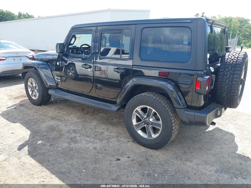 Vin: 1c4hjxeg4lw104586, lot: 46235647, jeep wrangler unlimited sahara 4x4 20203