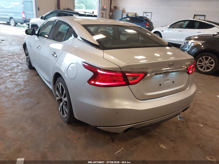 Vin: 1n4aa6ap0jc380995, lot: 46235651, nissan maxima 3.5 sv 20183