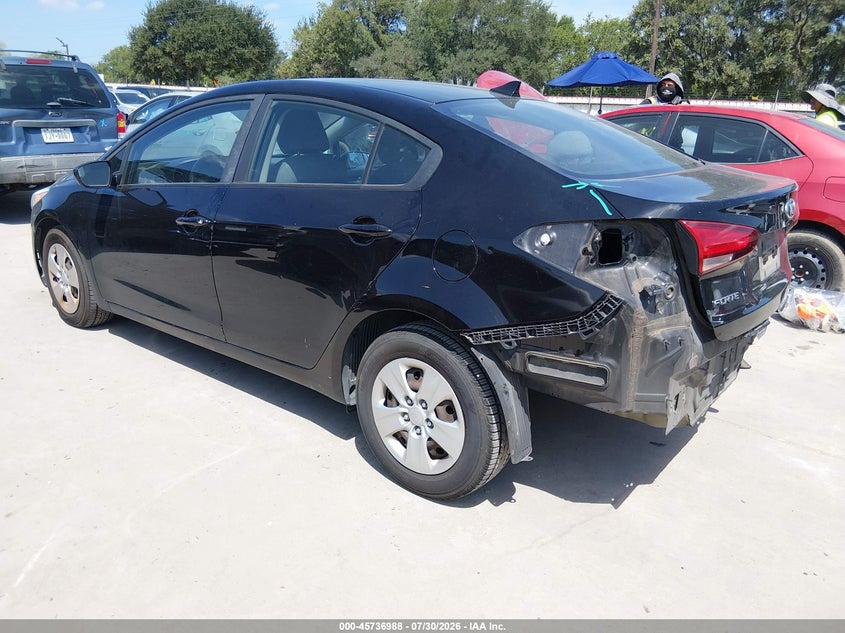 Vin: 3kpfk4a79je181325, lot: 46235692, kia forte lx 20183