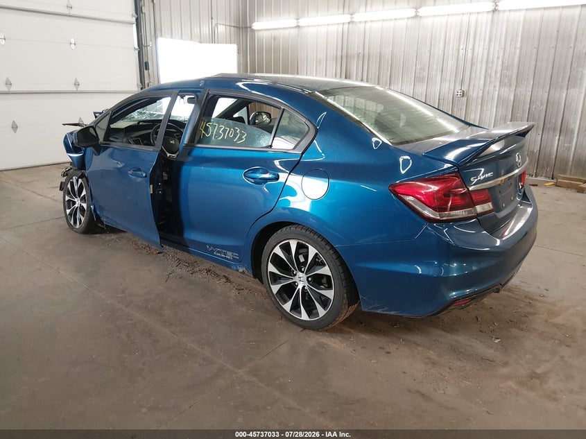 Vin: 2hgfb6e54dh707827, lot: 46235737, honda civic si 20133