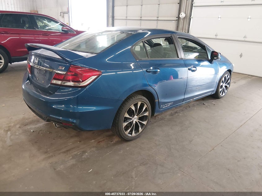 Vin: 2hgfb6e54dh707827, lot: 46235737, honda civic si 20134