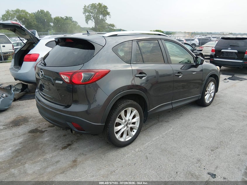 Vin: jm3ke4dy4e0301869, lot: 46235807, mazda cx-5 grand touring 20144