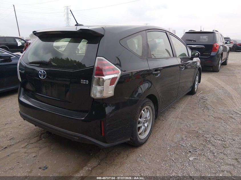 Vin: jtdzn3eu4gj049759, lot: 46235827, toyota prius v four 20164