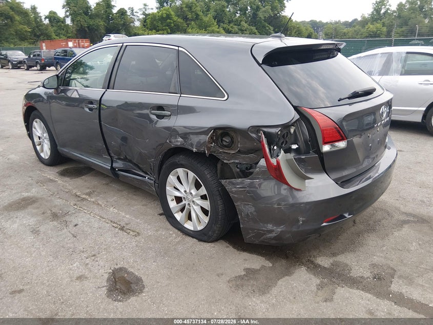 Vin: 4t3ba3bbxfu075850, lot: 46235838, toyota venza le 20153