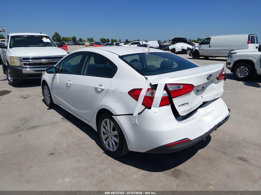 Vin: knafx4a64g5456707, lot: 46235861, kia forte lx 20163