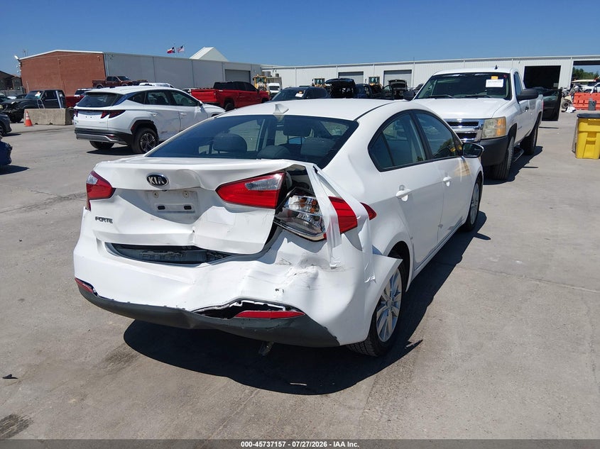 Vin: knafx4a64g5456707, lot: 46235861, kia forte lx 20164