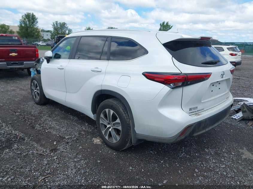 Vin: 5tdkdrbh0ps515477, lot: 46235875, toyota highlander xle 20233