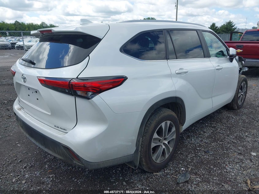 Vin: 5tdkdrbh0ps515477, lot: 46235875, toyota highlander xle 20234