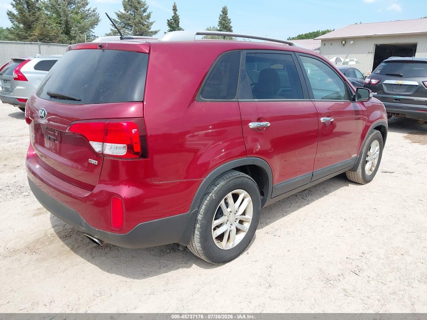 Vin: 5xyktca67eg532240, lot: 46235880, kia sorento lx 20144