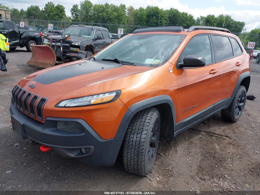 Vin: 1c4pjmbs9ew257549, lot: 46235885, jeep cherokee trailhawk 20142