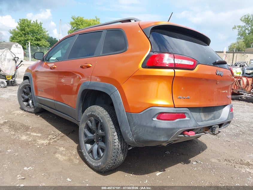 Vin: 1c4pjmbs9ew257549, lot: 46235885, jeep cherokee trailhawk 20143
