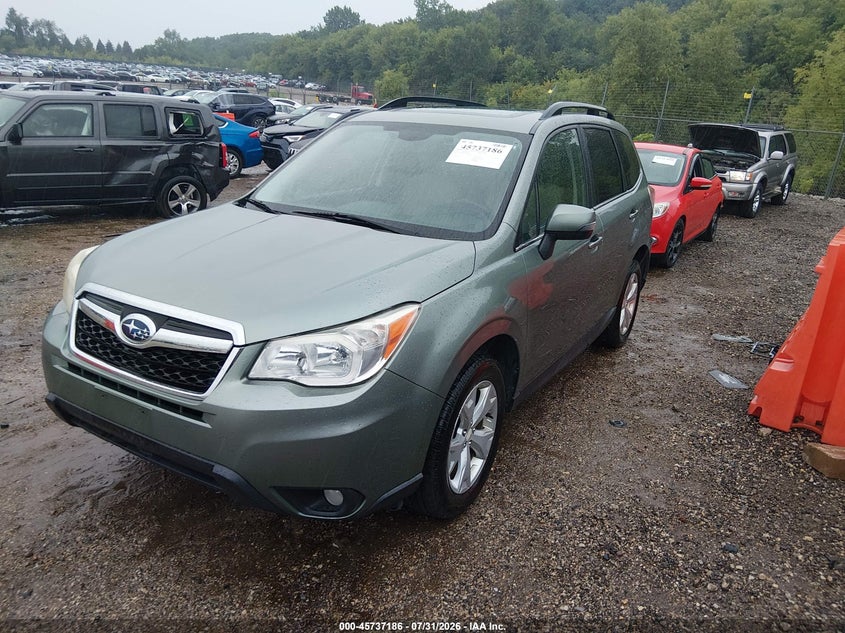 Vin: jf2sjapc6eh558800, lot: 46235890, subaru forester 2.5i touring 20142